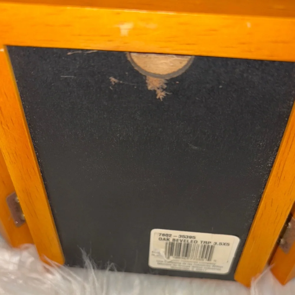 Wooden Triple Photo Frame with Sports Memorabilia (Peyton Manning)